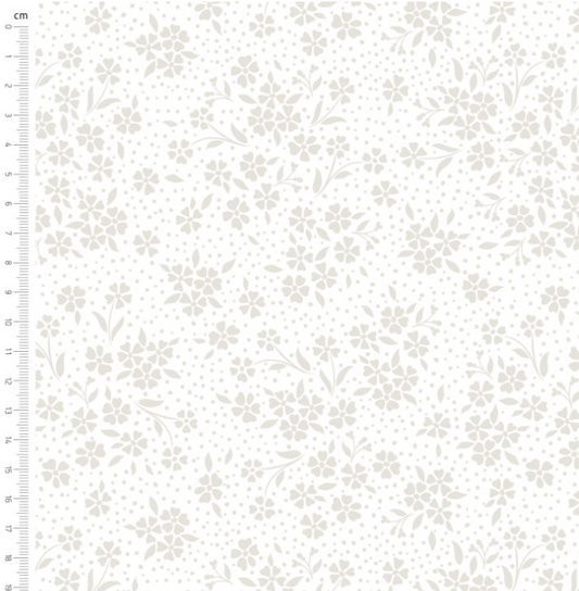 White on White Floral Spot - NEW