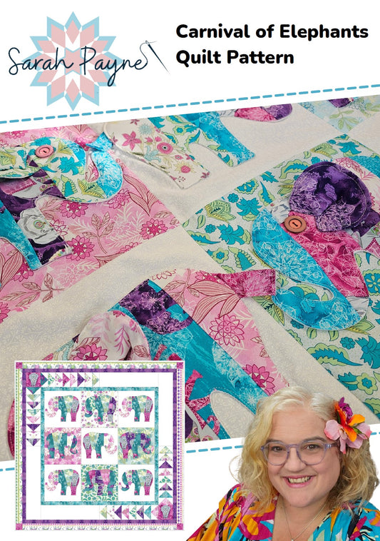 DIGITAL DOWNLOAD - Sarah Payne's Carnival of Elephants Pattern Booklet