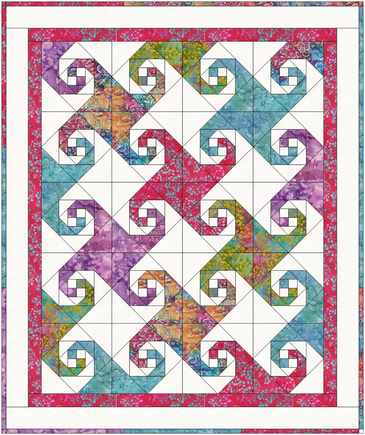 Spiral Pathways - kit and pattern.
