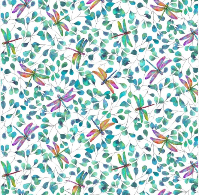 Dragonflies Fabric (Fat 1/4 bundle or Panel)