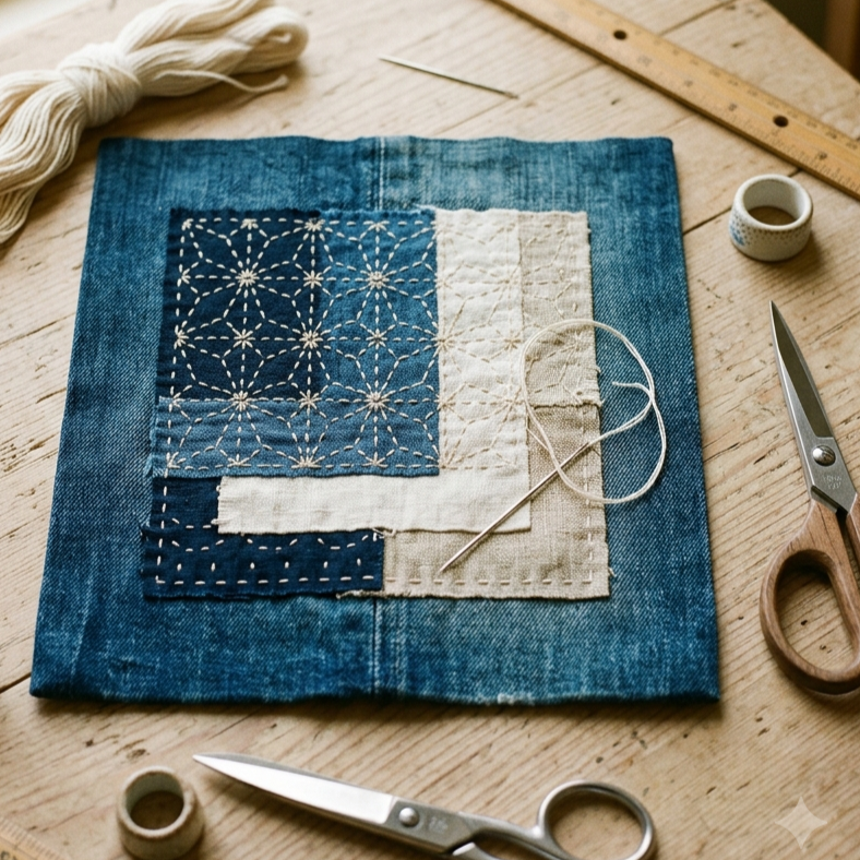 Sashiko & Boro: Beautiful Repairs & Mindful Stitching at The Creative Barn - 25th July