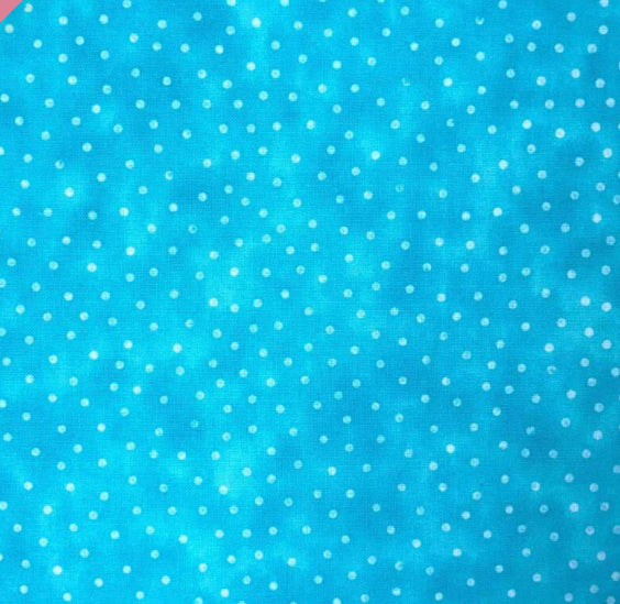 Textured Blenders Spot Cotton Prints By The Metre (112cm Wide) - Turquoise