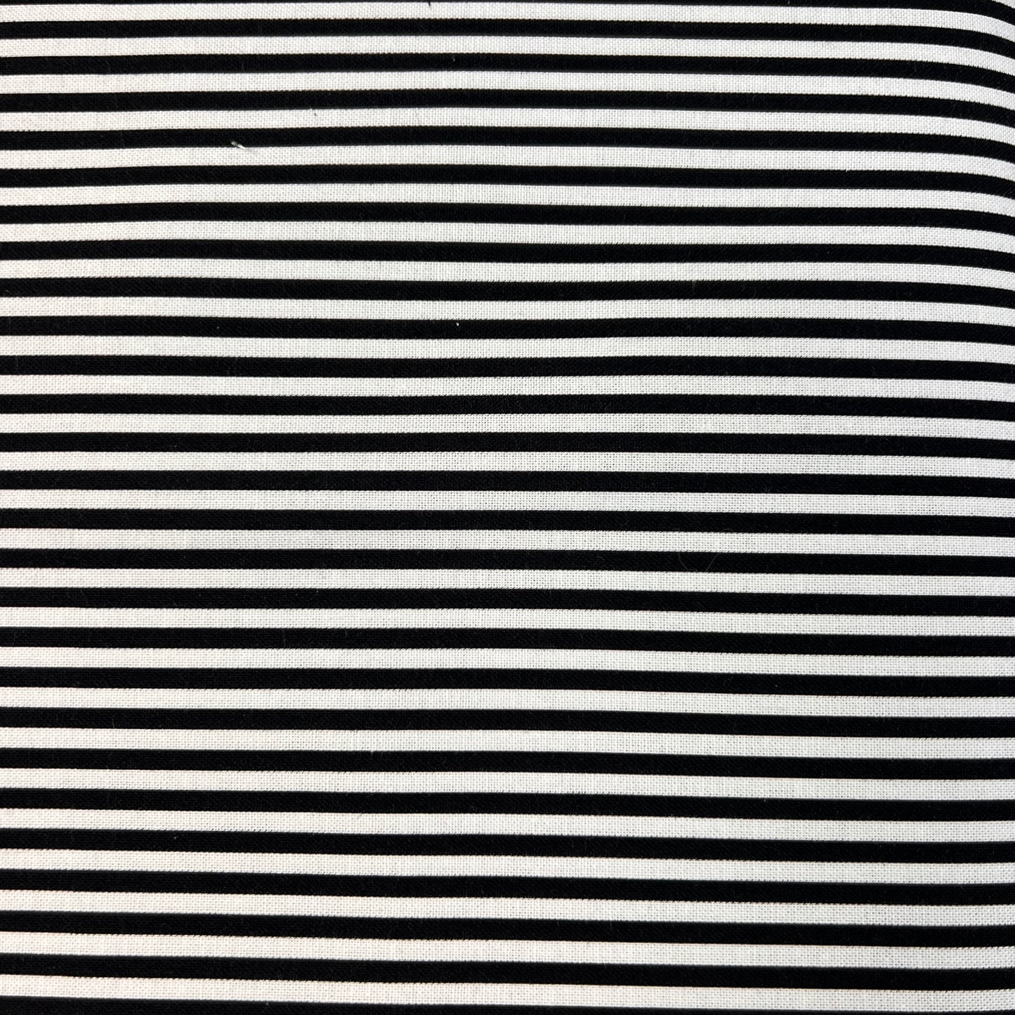 Cotton Prints By The Metre (112cm Wide) - Black & White Stripe