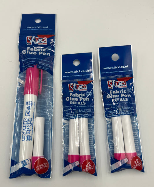 Stix 2 Fabric Glue Pen & Refill Plus 4 Extra Refills
