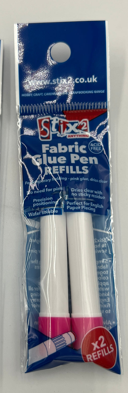 Stix 2 Fabric Glue Pen Packs of 2 Refills