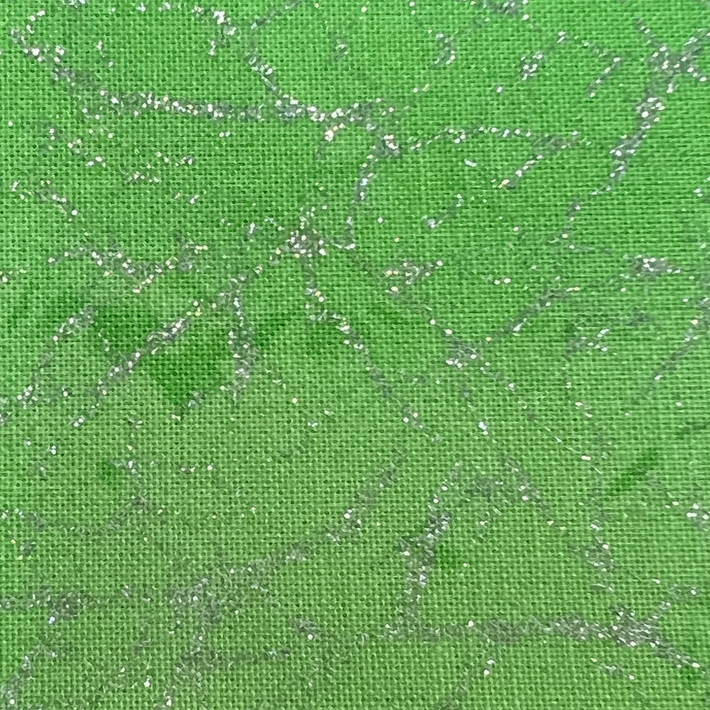 Diamond Dust by Whistler Studios Glitter / Sparkle 100% Cotton Fabric (110cm wide) - Mint