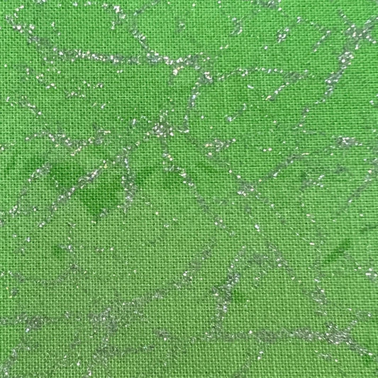 Diamond Dust by Whistler Studios Glitter / Sparkle 100% Cotton Fabric (110cm wide) - Mint