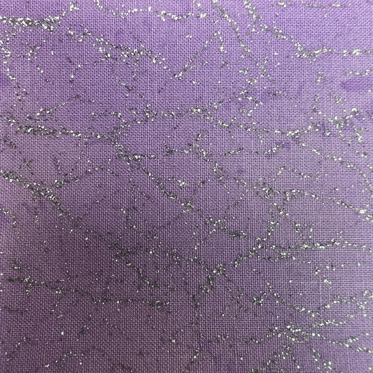 Diamond Dust by Whistler Studios Glitter / Sparkle 100% Cotton Fabric (110cm wide) - Lilac