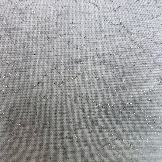 Diamond Dust by Whistler Studios Glitter / Sparkle 100% Cotton Fabric (110cm wide) - Mist