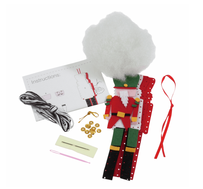 Trimits Felt Christmas Decoration Kit - Nutcracker