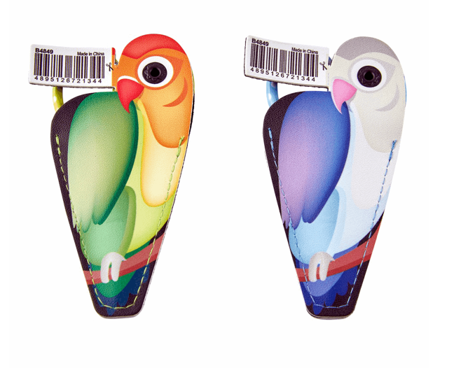 Parrot Embroidery Scissors With Pouch (Choice of Colour)